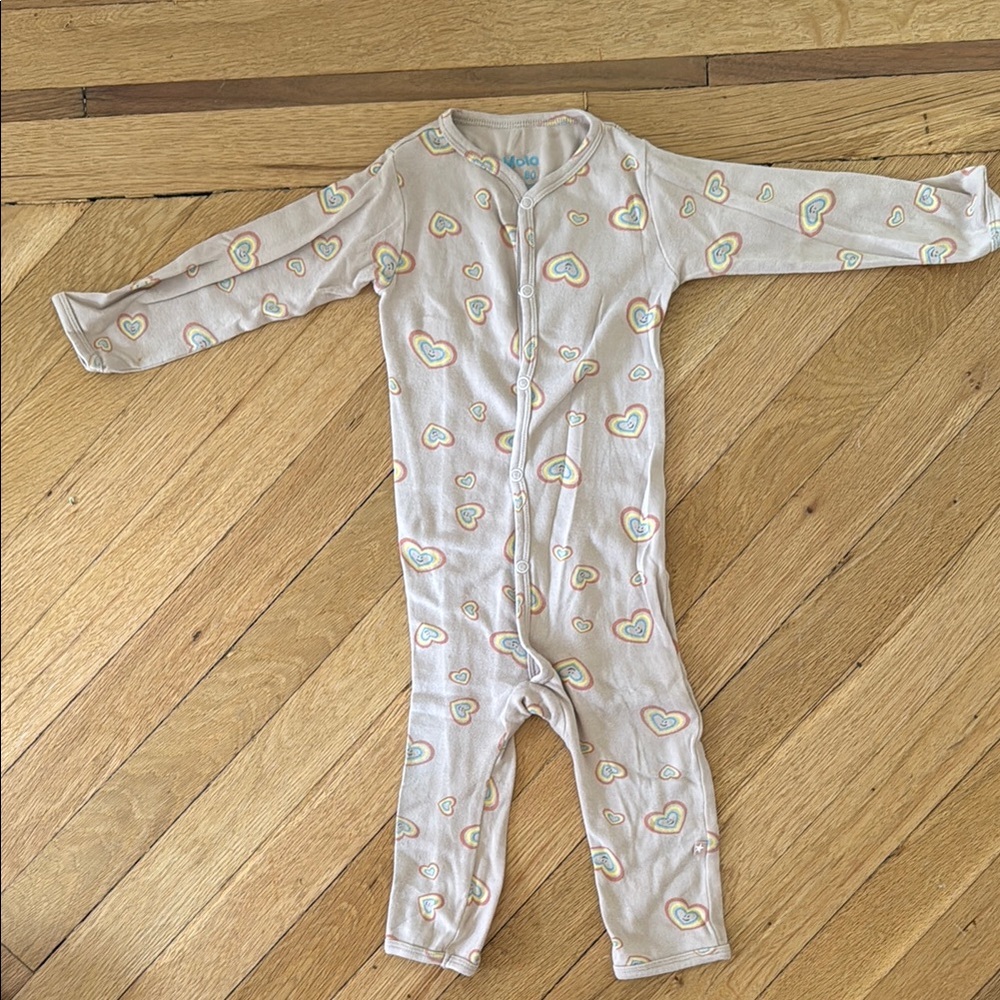 Molo Heart Patterned Kids One Piece